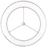 Tall White Textured Linen Drum Lamp Shades - Set of 2
