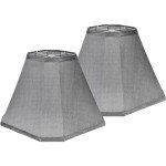 Gray Bell Lamp Shades Set of 2 – Medium