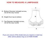 22" White Fabric Lampshade Floor or Ceiling Lamp