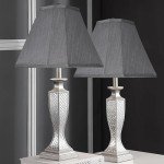 Gray Bell Lamp Shades Set of 2 – Medium