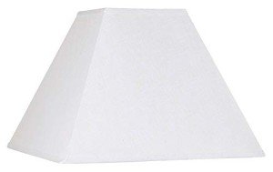 White Square Linen Lamp Shade - 7x17x13