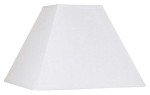 White Square Linen Lamp Shade - 7x17x13
