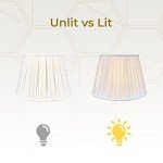 Empire English Pleat Lamp Shade in White