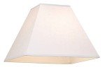 White Square Linen Lamp Shade - 7x17x13