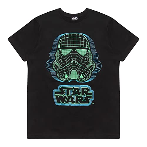 Kids Star Wars Wireframe Stormtrooper Helmet T-Shirt, 4-13 Years