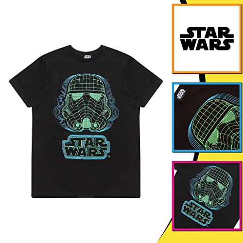 Kids Star Wars Wireframe Stormtrooper Helmet T-Shirt, 4-13 Years