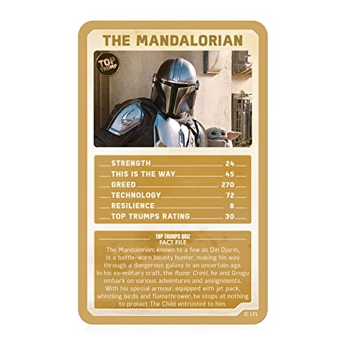 Limited Edition Star Wars The Mandalorian Top Trumps