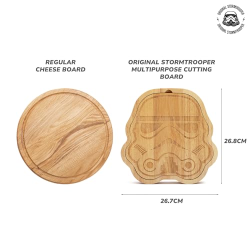 Original Stormtrooper Cheeseboard Set with 3 Cheese Knives