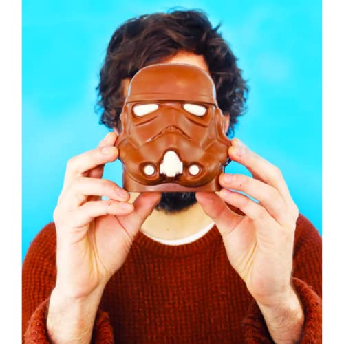 Stormtrooper Helmet Chocolate with White Decoration Gothic Gift