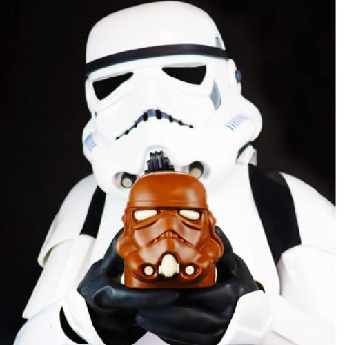 Stormtrooper Helmet Chocolate with White Decoration Gothic Gift