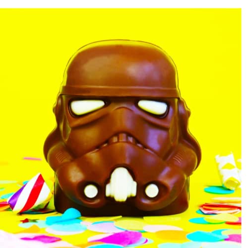 Stormtrooper Helmet Chocolate with White Decoration Gothic Gift