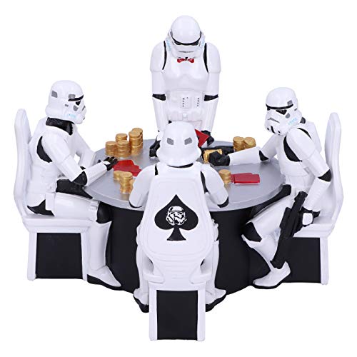 Original Stormtrooper Poker Face Gambling Figurine, White, 18.3cm