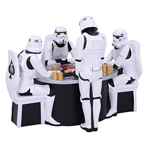 Original Stormtrooper Poker Face Gambling Figurine, White, 18.3cm