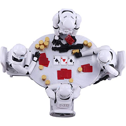 Original Stormtrooper Poker Face Gambling Figurine, White, 18.3cm