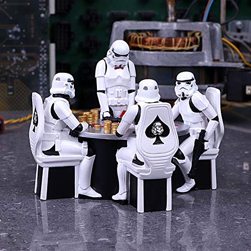Original Stormtrooper Poker Face Gambling Figurine, White, 18.3cm