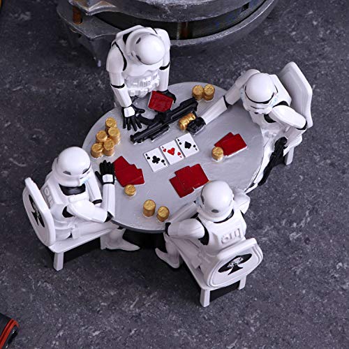 Original Stormtrooper Poker Face Gambling Figurine, White, 18.3cm