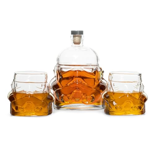 Original Stormtrooper Decanter Set with 2 Whiskey Glasses