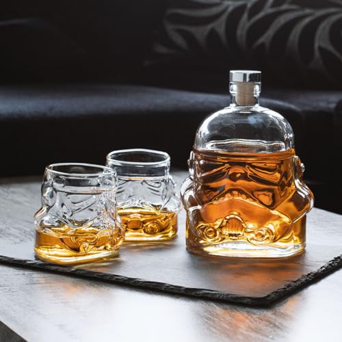 Original Stormtrooper Decanter Set with 2 Whiskey Glasses