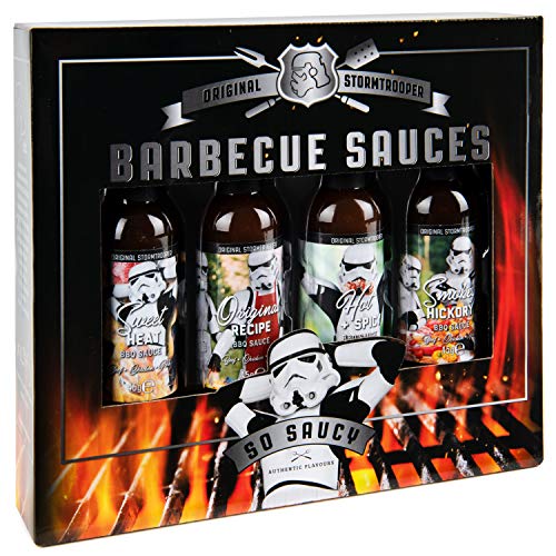 Set of 4 Original Stormtrooper Gothic BBQ Sauces