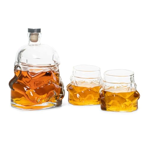 Original Stormtrooper Decanter Set with 2 Whiskey Glasses