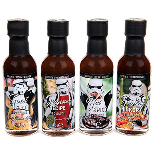 Set of 4 Original Stormtrooper Gothic BBQ Sauces