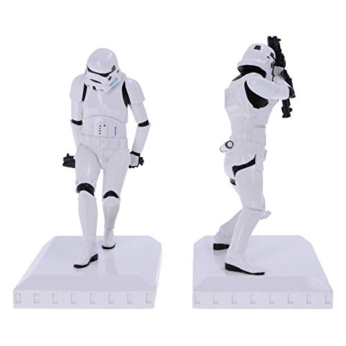 Stormtrooper Bookend Figurines Set, Officially Licensed, White Resin