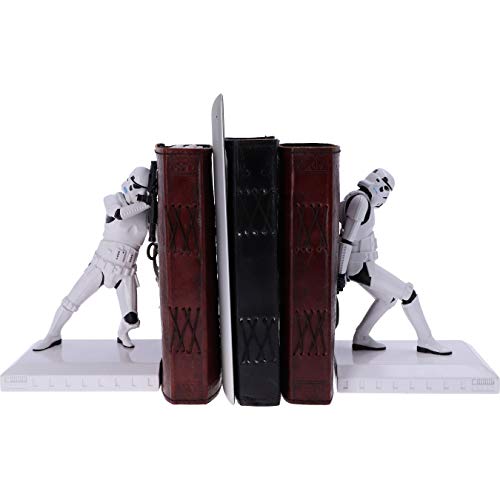 Stormtrooper Bookend Figurines Set, Officially Licensed, White Resin
