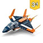 Gothic LEGO 3in1 Jet, Helicopter & Speedboat Set