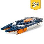 Gothic LEGO 3in1 Jet, Helicopter & Speedboat Set