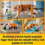 Majestic Tiger 3-in-1 Lego Set for Kids