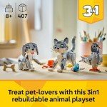 Gothic LEGO Creator 3-in-1 Grey Cat Set