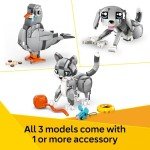 Gothic LEGO Creator 3-in-1 Grey Cat Set