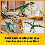 Gothic Dinosaur LEGO Set: T. rex, Triceratops, Pterodactyl