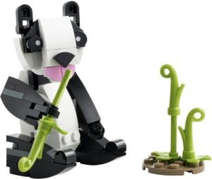 Gothic LEGO Panda Bear Collectible Polybag