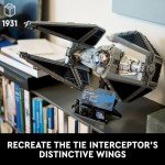 Gothic TIE Interceptor Starfighter Building Set