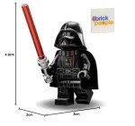 Darth Vader Minifigure with Lightsaber and Cape