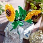 Gothic Sunflower LEGO Set - Floral Decor Gift