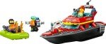 Gothic Fire Rescue Boat LEGO Set with Minifigures