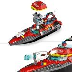 Gothic Fire Rescue Boat LEGO Set with Minifigures
