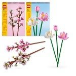 Gothic LEGO Flower Bundle: Lotus & Cherry Blossoms