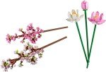 Gothic LEGO Flower Bundle: Lotus & Cherry Blossoms