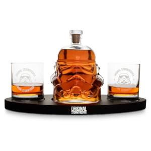 Original Stormtrooper Decanter Set with 2 Whiskey Glasses