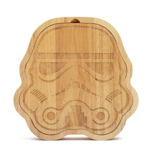 Original Stormtrooper Cheeseboard Set with 3 Cheese Knives