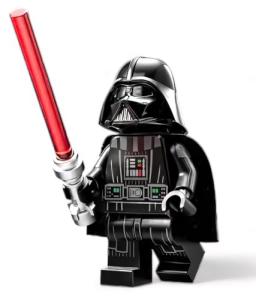 Darth Vader Minifigure with Lightsaber and Cape