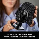 Dark Vader Lego Helmet Building Kit for Fans
