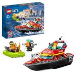 Gothic Fire Rescue Boat LEGO Set with Minifigures