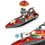 Gothic Fire Rescue Boat LEGO Set with Minifigures