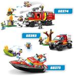 Gothic Fire Rescue Boat LEGO Set with Minifigures