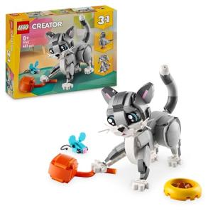 Gothic LEGO Creator 3-in-1 Grey Cat Set