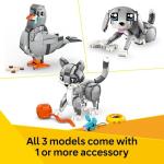 Gothic LEGO Creator 3-in-1 Grey Cat Set